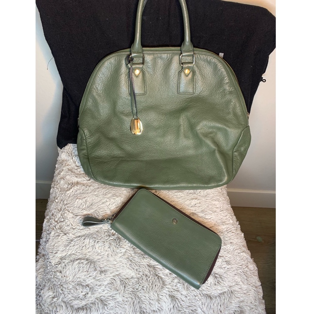 SMAAK AMSTERDAM LARGE GREEN SHOPPER W/ DUSTBAG
